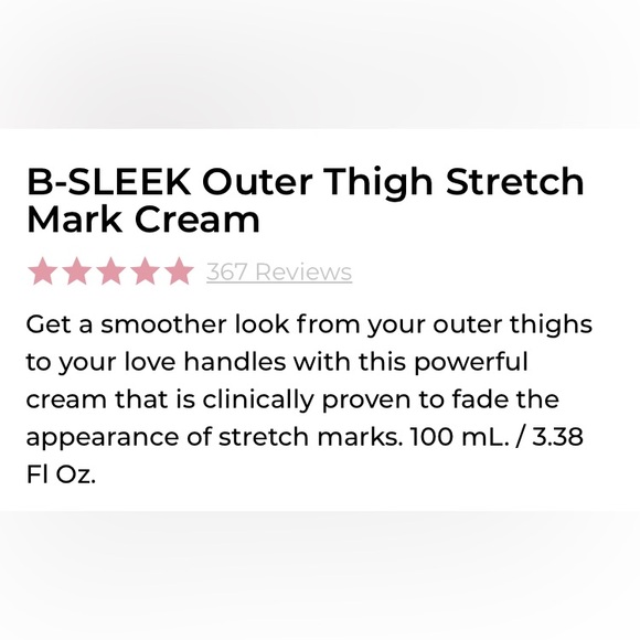 Maelys “B-SLEEK” outer thigh stretch mark cream 3.38 fl oz - Picture 5 of 7